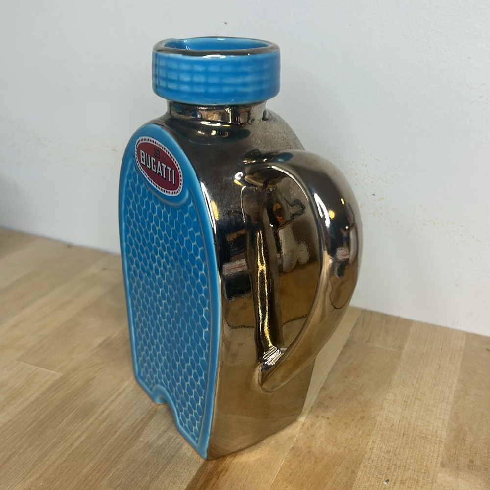 Bugatti 💙 RARE Vintage Radiator Rene Dreyfus Ceramic Restaurant Bar Pitcher Art - Picture 5 of 16